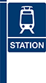 bus station sign icon